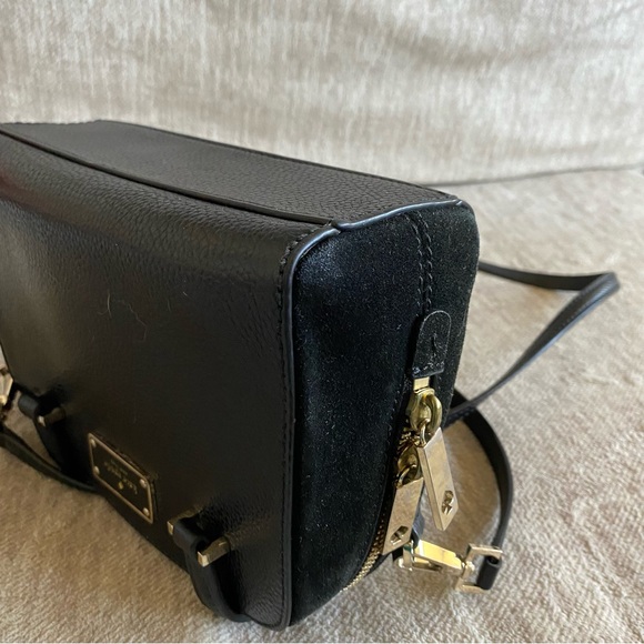 Kate Spade New York Crossbody Bag Black Leather/Suede - Picture 12 of 16